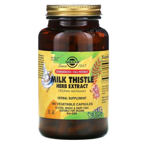 SOLGAR MILK THISTLE herb extract 150 cps.